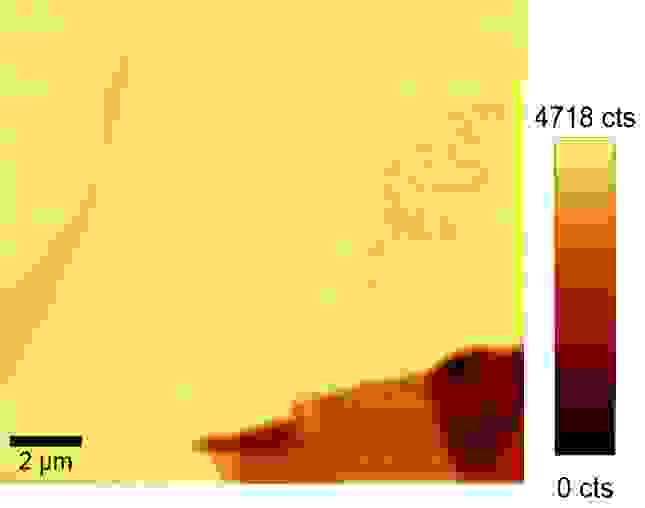 SNOM-Bild von exfoliertem Graphen.